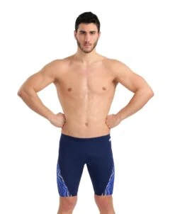 Arena Marbled Jammer 14 Arena Marbled Jammer -Swim Hub Pro 005556 770 men s swim jammer marbled f 001 o
