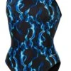 Dolfin Women's Print V-Back One Piece 2 Dolfin Women's Print V-Back One Piece -Swim Hub Pro 0100 b13d front