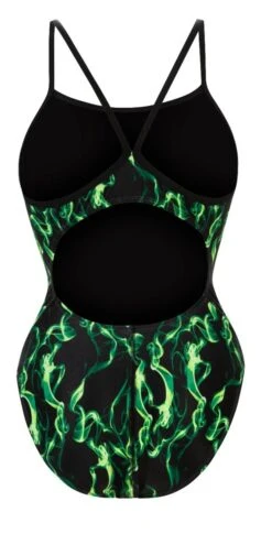 Dolfin Women's Print V-Back One Piece 22 Dolfin Women's Print V-Back One Piece -Swim Hub Pro 0100 b23d back
