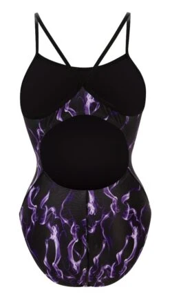 Dolfin Women's Print V-Back One Piece 28 Dolfin Women's Print V-Back One Piece -Swim Hub Pro 0100 b30d back