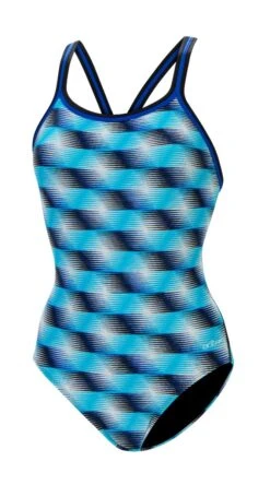 Dolfin Women's Print DBX Back One Piece 17 Dolfin Women's Print DBX Back One Piece -Swim Hub Pro 0231 b45d front 4
