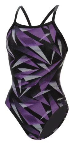 Dolfin Women's Print V2 Back One Piece -Swim Hub Pro 0531 a34d front