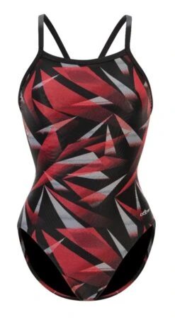 Dolfin Women's Print V2 Back One Piece -Swim Hub Pro 0531 a35d front2