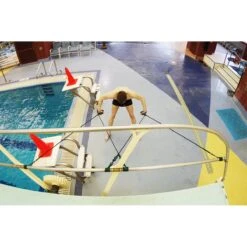 StrechCordz Breaststroke Machine 14 StrechCordz Breaststroke Machine -Swim Hub Pro 108 in use