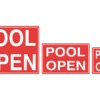 Pool Open Sign -Swim Hub Pro 18118