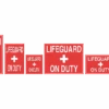 Lifeguard On Duty Sign 1 Lifeguard On Duty Sign -Swim Hub Pro 18126