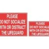Do Not Distract Lifeguard Sign 2 Do Not Distract Lifeguard Sign -Swim Hub Pro 18141