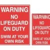 Warning Swim At Your Own Risk Sign 2 Warning Swim At Your Own Risk Sign -Swim Hub Pro 18146