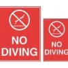 No Diving Sign 2 No Diving Sign -Swim Hub Pro 18147
