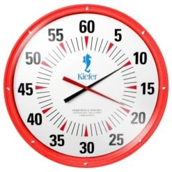 Kiefer 36” Wall Mounted Convertible Pace Clock -Swim Hub Pro 210600w red