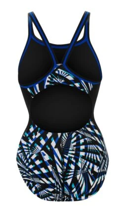 Dolfin Women's Print Color Block DBX Back One Piece -Swim Hub Pro 5m00 b43d back
