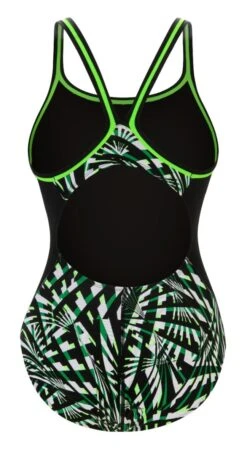 Dolfin Women's Print Color Block DBX Back One Piece -Swim Hub Pro 5m00 b58d back