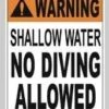 Shallow Water No Diving -Swim Hub Pro 696