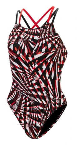 Dolfin Women's Print Atomic Double X Back 19 Dolfin Women's Print Atomic Double X Back -Swim Hub Pro 6a00 b39d front