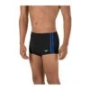 Speedo Solid Poly Mesh Square Leg -Swim Hub Pro 705970 black blue front