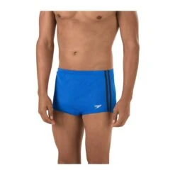 Speedo Solid Poly Mesh Square Leg -Swim Hub Pro 705970 sapphire front