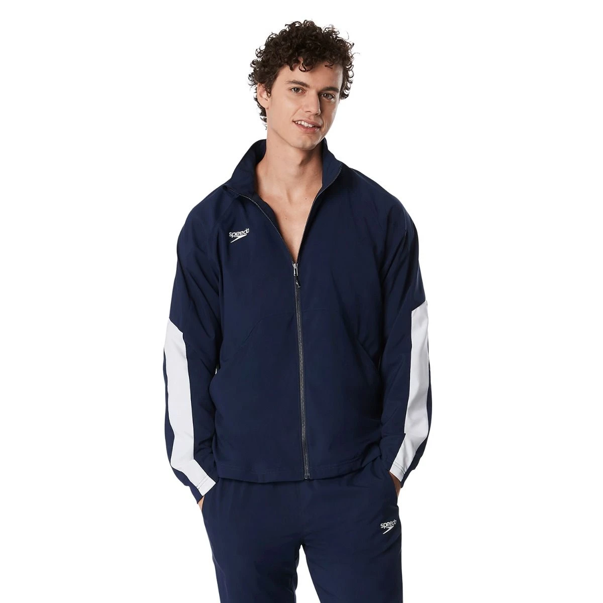 Speedo Men's Team Woven Jacket 8 Speedo Men's Team Woven Jacket - Image 6