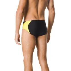 Speedo Spark Splice Brief 20 Speedo Spark Splice Brief -Swim Hub Pro 7705915 0002 black yellow back