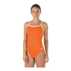 Speedo Solid Endurance Flyback 26 Speedo Solid Endurance Flyback -Swim Hub Pro 819016 orange front