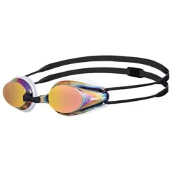 Arena Tracks Mirror Goggle 7 Arena Tracks Mirror Goggle -Swim Hub Pro 92370 front white red revo black