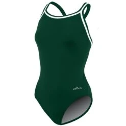 Dolfin Solid Poly DBX Back 15 Dolfin Solid Poly DBX Back -Swim Hub Pro 9582mc front forest green3 1 10