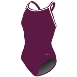 Dolfin Solid Poly DBX Back 16 Dolfin Solid Poly DBX Back -Swim Hub Pro 9582mc front maroon2 10