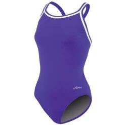 Dolfin Solid Poly DBX Back 17 Dolfin Solid Poly DBX Back -Swim Hub Pro 9582mc front purple2 10