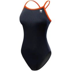 TYR Hexa Durafast Diamondfit 17 TYR Hexa Durafast Diamondfit -Swim Hub Pro dhex7 black orange front