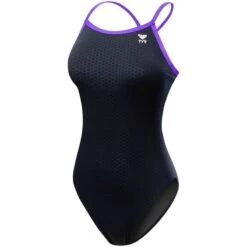 TYR Hexa Durafast Diamondfit 18 TYR Hexa Durafast Diamondfit -Swim Hub Pro dhex7 black purple front