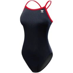 TYR Hexa Durafast Diamondfit 19 TYR Hexa Durafast Diamondfit -Swim Hub Pro dhex7 black red front