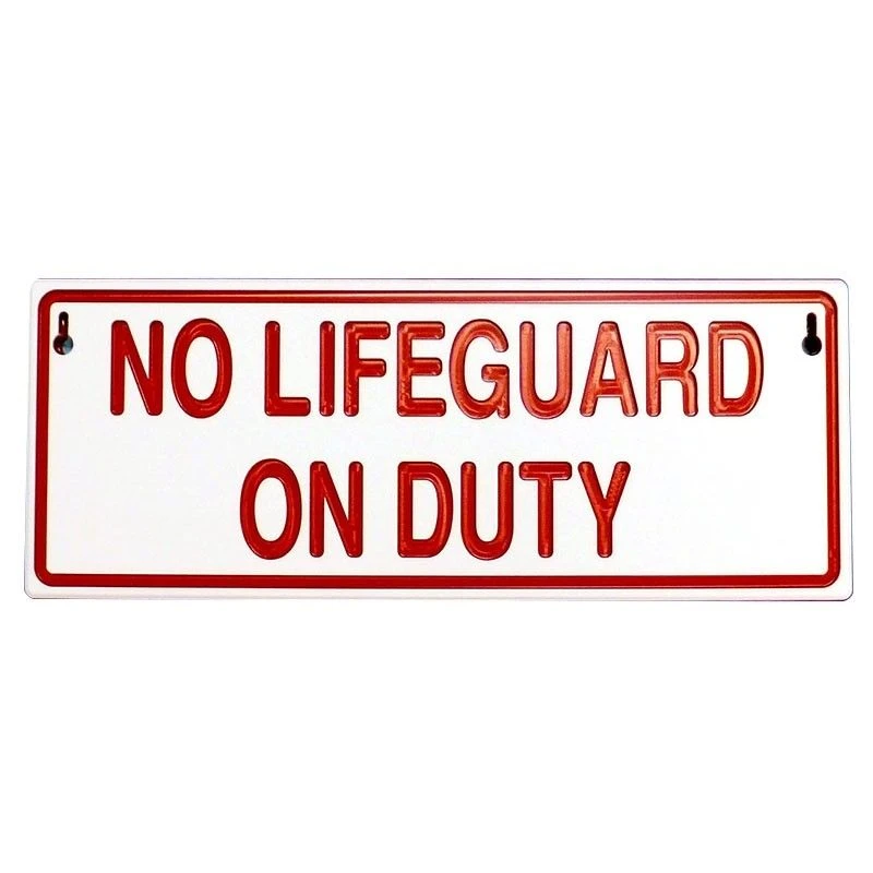 Reversible Lifeguard On/Off Duty Sign 4 Reversible Lifeguard On/Off Duty Sign - Image 2