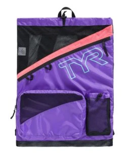TYR Elite Mesh Backpack -Swim Hub Pro lbmshelt pink purple