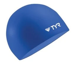 TYR Wrinkle-Free Silicone Swim Cap -Swim Hub Pro lcs navy 2