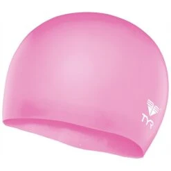 TYR Wrinkle-Free Silicone Jr. Cap -Swim Hub Pro lcsjr pink