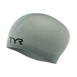 TYR Long Hair Wrinkle-free Swim Cap 19 TYR Long Hair Wrinkle-free Swim Cap -Swim Hub Pro lcsl grey