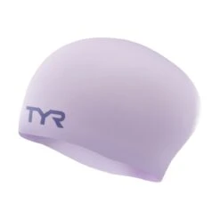 TYR Long Hair Wrinkle-free Swim Cap 21 TYR Long Hair Wrinkle-free Swim Cap -Swim Hub Pro lcsl lavender