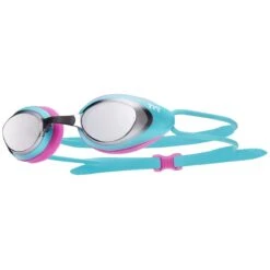 TYR Black Hawk Racing Mirrored Goggles 15 TYR Black Hawk Racing Mirrored Goggles -Swim Hub Pro lgbhm silver turq 1