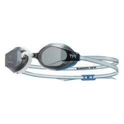 TYR BlackOps 140 EV Racing Junior Fit Goggles -Swim Hub Pro lgbkopj smoke white