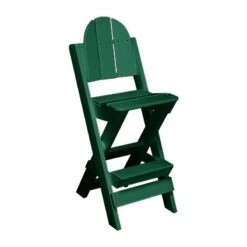 Lifeguard Chair-No Arms 8 Lifeguard Chair-No Arms -Swim Hub Pro lifeguard chair no arms green