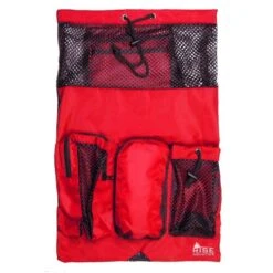 RISE Solid Mesh Equipment Bag 9 RISE Solid Mesh Equipment Bag -Swim Hub Pro red black