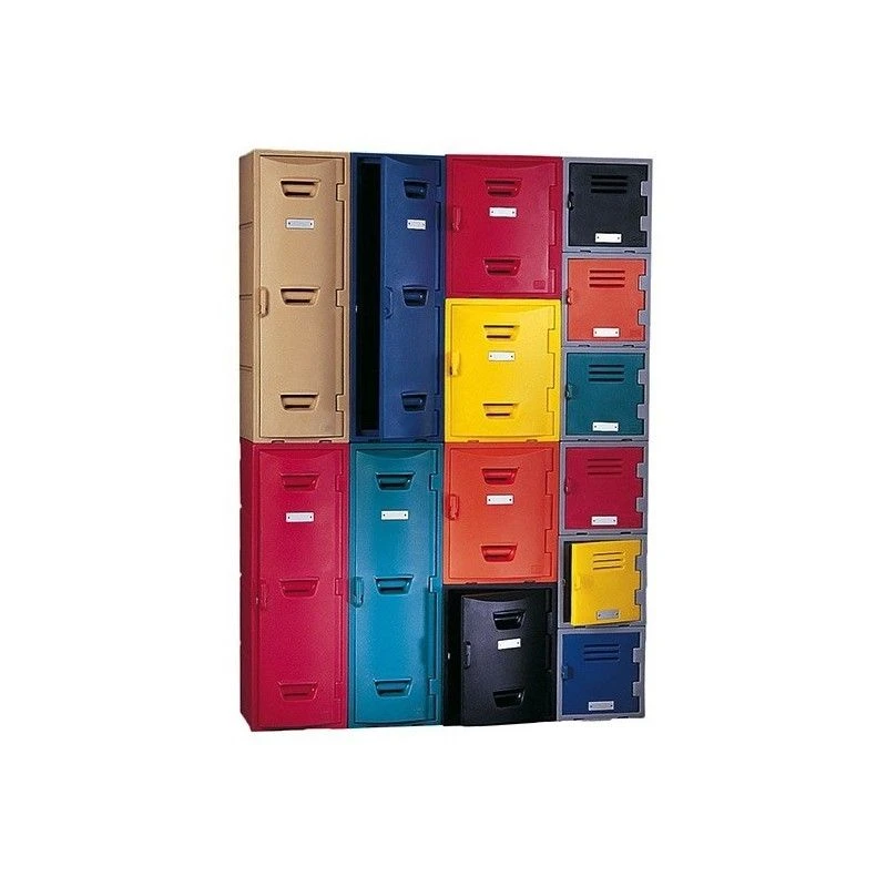 Straight Plastic Lockers 3 Straight Plastic Lockers