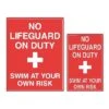 Swim At Your Own Risk Sign -Swim Hub Pro swim at your own risk sign