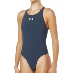 TYR Thresher Aeroback Swimsuit 9 TYR Thresher Aeroback Swimsuit -Swim Hub Pro tpsa6 grey red front l