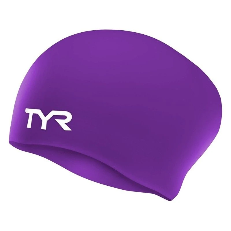 TYR Long Hair Wrinkle-free Swim Cap 7 TYR Long Hair Wrinkle-free Swim Cap - Image 5
